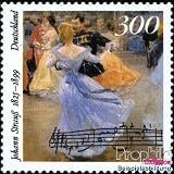  Briefmarken für Sammler: BRD 2061 postfrisch 1999 100. Todestag Johann Strauß