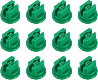 20-Pack Flat Fan Spray Tip, 110 Degree Plastic Spray Nozzle Tips, 0.15mm Orifice for Agricultural/Garden Hose/Landscaping/Weeder/Cleaner/Cooling Sprayer Nozzles [Green]
