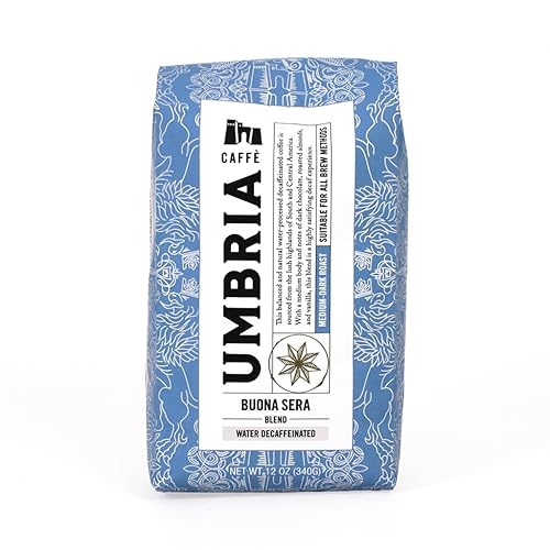 Vista 18 de Caffe Umbria Fresh Seattle - Café tostado en grano entero, mezcla Bizzarri tostado medio oscuro, bolsa de 12 onzas