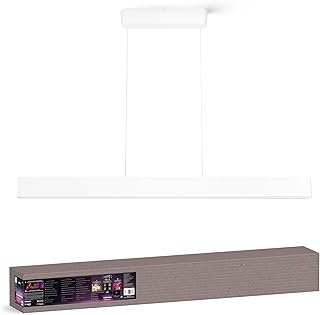 Philips Hue Ensis Smart LED Pendant Light White, Two Light Sources, White & Color Light, Bluetooth Compatible, Voice Control with Alexa, Apple Home & Google Assistant
