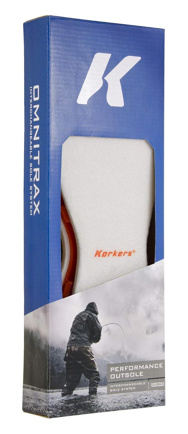 KORKERS OmniTrax v3.0 Felt, White/Orange, Size 11 (FA3010-11) by Korkers - Image 2