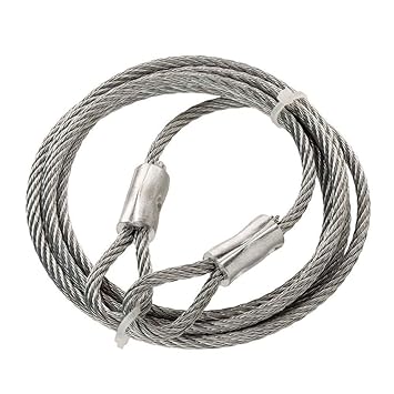 Steel CORE Wire Rope Sling - 6x36 Steel CORE UNGALVANIZED Wire Rope Sling - Ideal for All Kinds of Lifting Requirements (20mm x 3mtrs)
