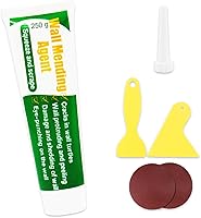 Vista 8 de Kit de reparación de paneles de yeso, kit de parches de reparación de pared, parche para paneles de yeso (2 pulgadas + 4 pulgadas)* 1, agente