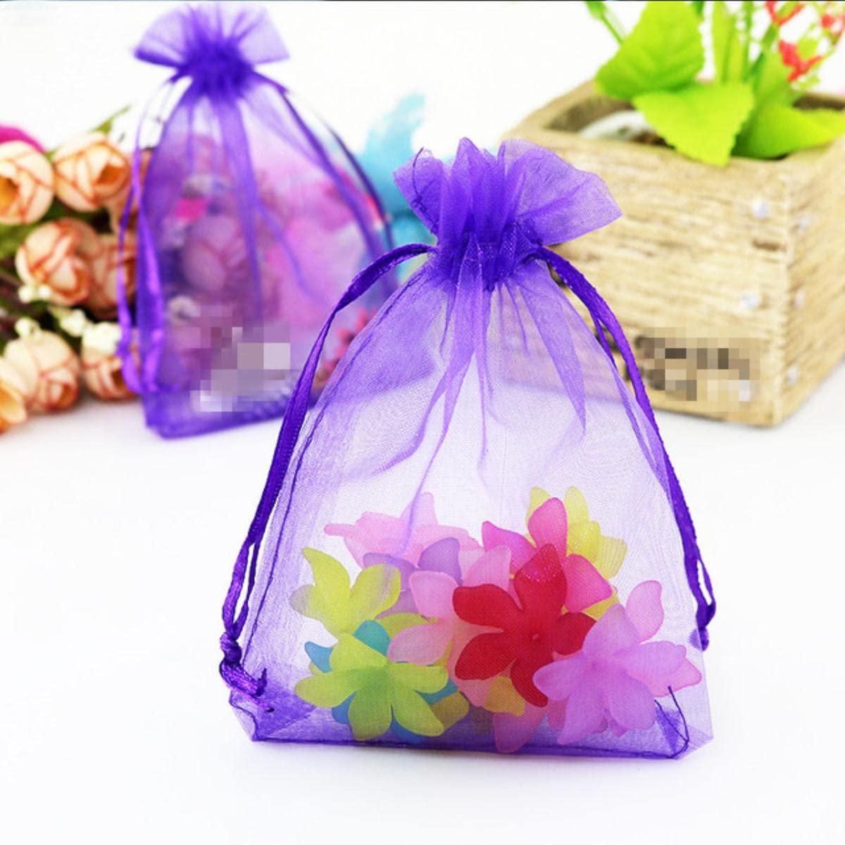 torby z organzy, 10 sztuk 15x20 17x23 20x30 Organza Torby Opakowania Woreczki Bożonarodzeniowe Biżuteria Torba Ślub Dekoracja Urodziny Party Supplies Craft Bag(Grün,20x30cm Organza Bags)