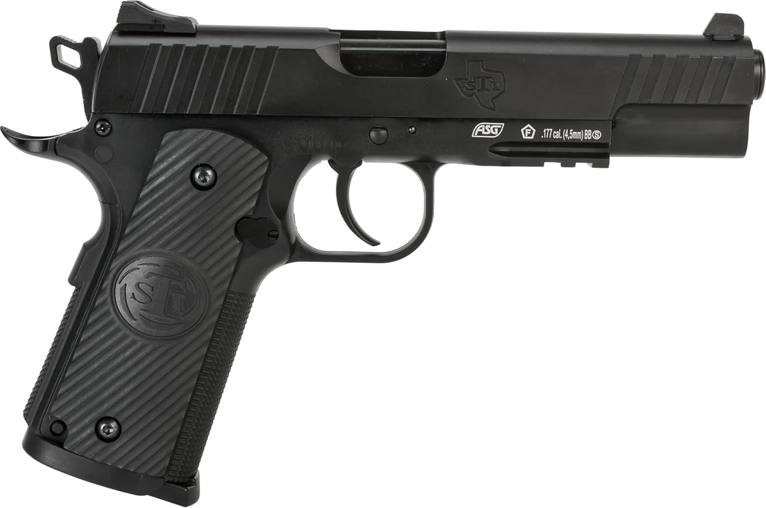 Evike Airguns - ASG STI Duty One Non-Blowback Co2 4.5mm Air Gun BB Pistol - Black