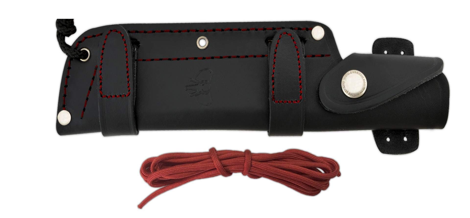 Cudeman nóż 155-M nóż do usuwania chwastów MoVa, ostrze ze stali nierdzewnej, 16 cm, czarny uchwyt Micarta 11 cm na polowanie, wędkowanie, przetrwanie i Bushcraft + uchwyt na butelkę