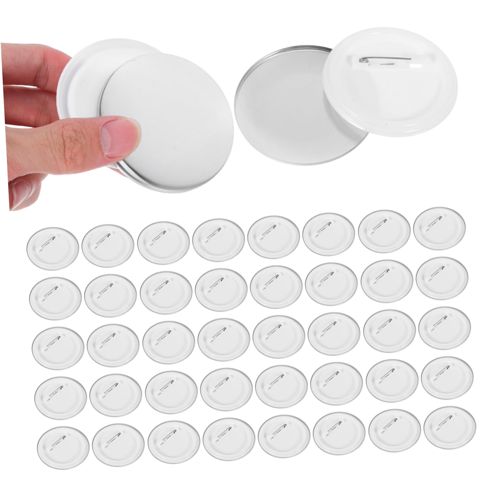 Housoutil 200juegos Kit para Fabricar Chapas de Hojalata con Alfileres Carcasa y Película para Chapas con Alfiler para Manualidades DIY