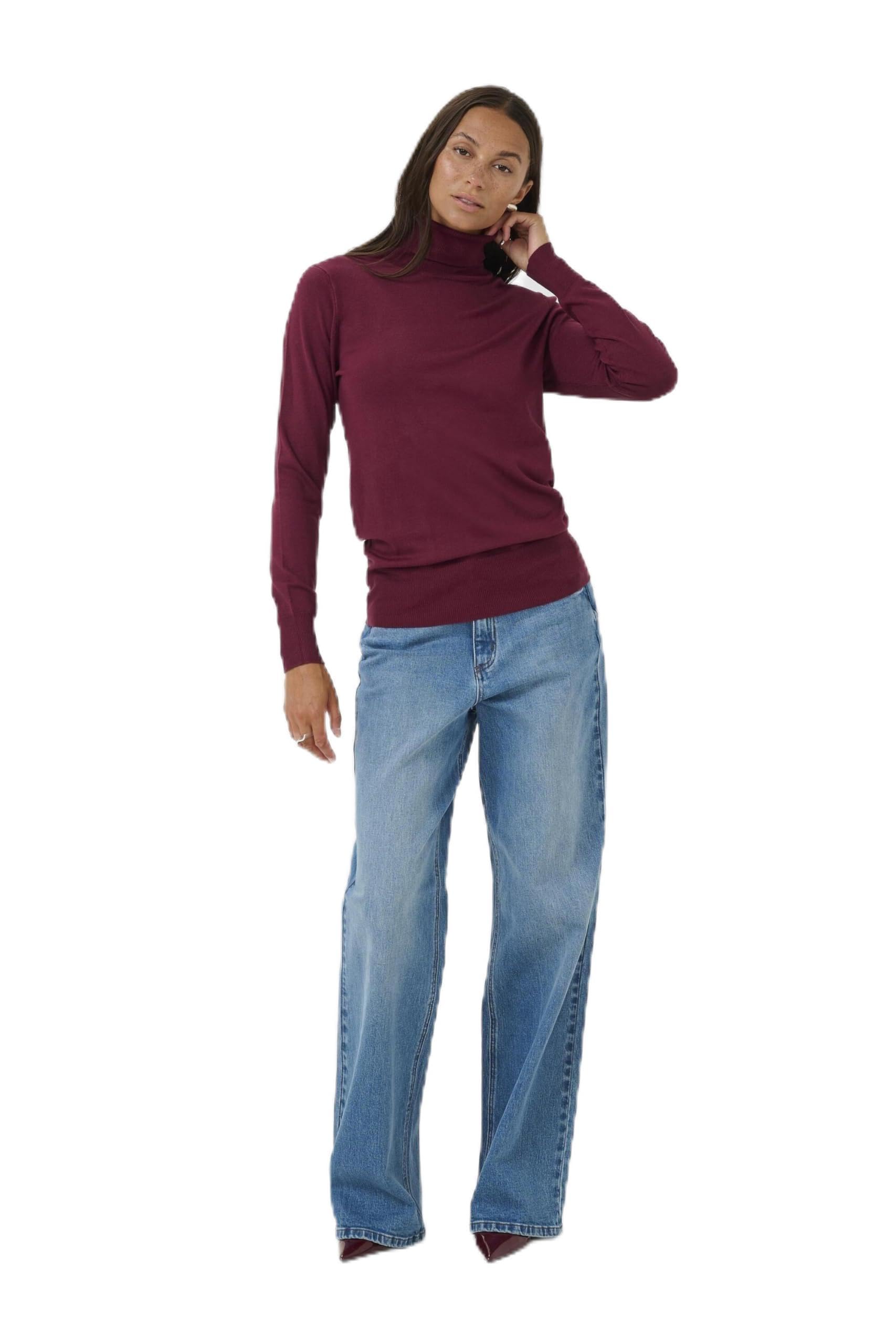 Kaffe Women's Violet Turtleneck Sweater Astrid