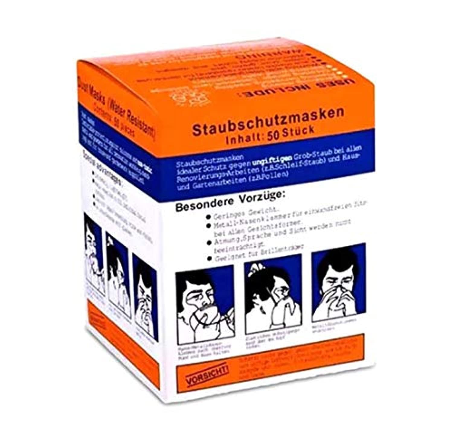 Dust Mask Water Resistant B627 50 Pcs/Pkt