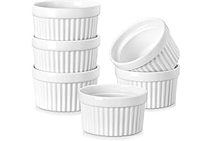 MALACASA Creme Brulee Ramekins 6 oz