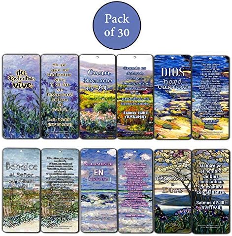 Spanish Christian Bookmarks, in Christ Alone (30-Pack), Christian Encouragement Gifts for Men Women Teens Kids - Image 3