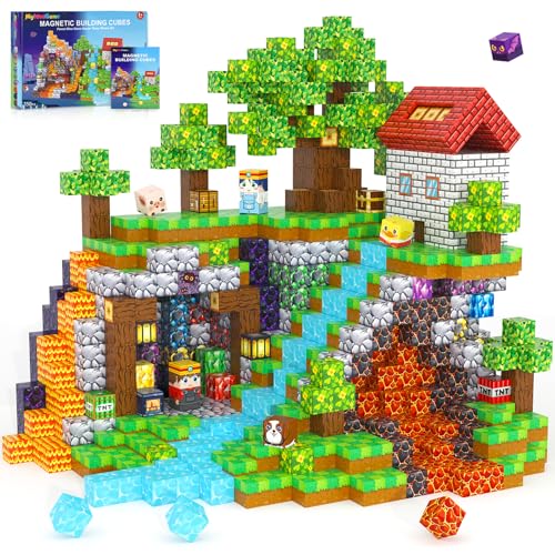 Image of 150PCS Magnetic Blocks Building Toys for 3+ Year Old Boys Girls, Kids Sensory Montessori Construction Toys Christmas Birthday Gifts