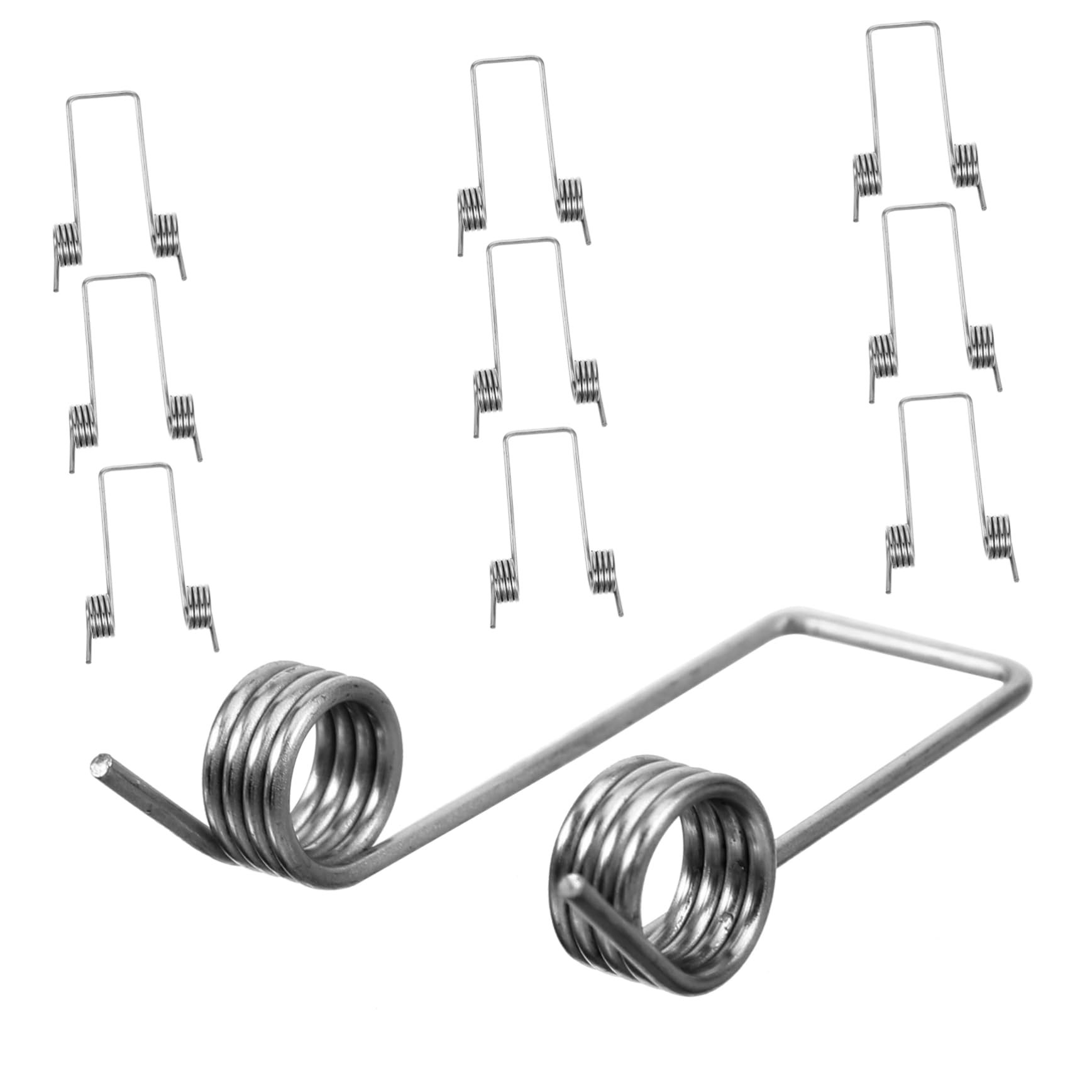 LALADEFIEE Garbage Can Lid Torsional Spring Set 6pcs Small Steel Replacement Springs Easy Installation