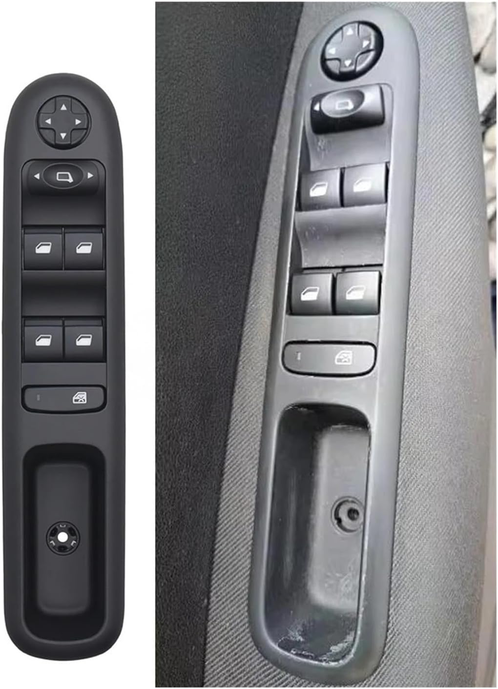 Master Power Window Switch 96650620ZD 96650621ZD Compatible With Peugeot 3008 5008 Wagon 2009-2016 Window Lifter Control Switch(Electric Fold)