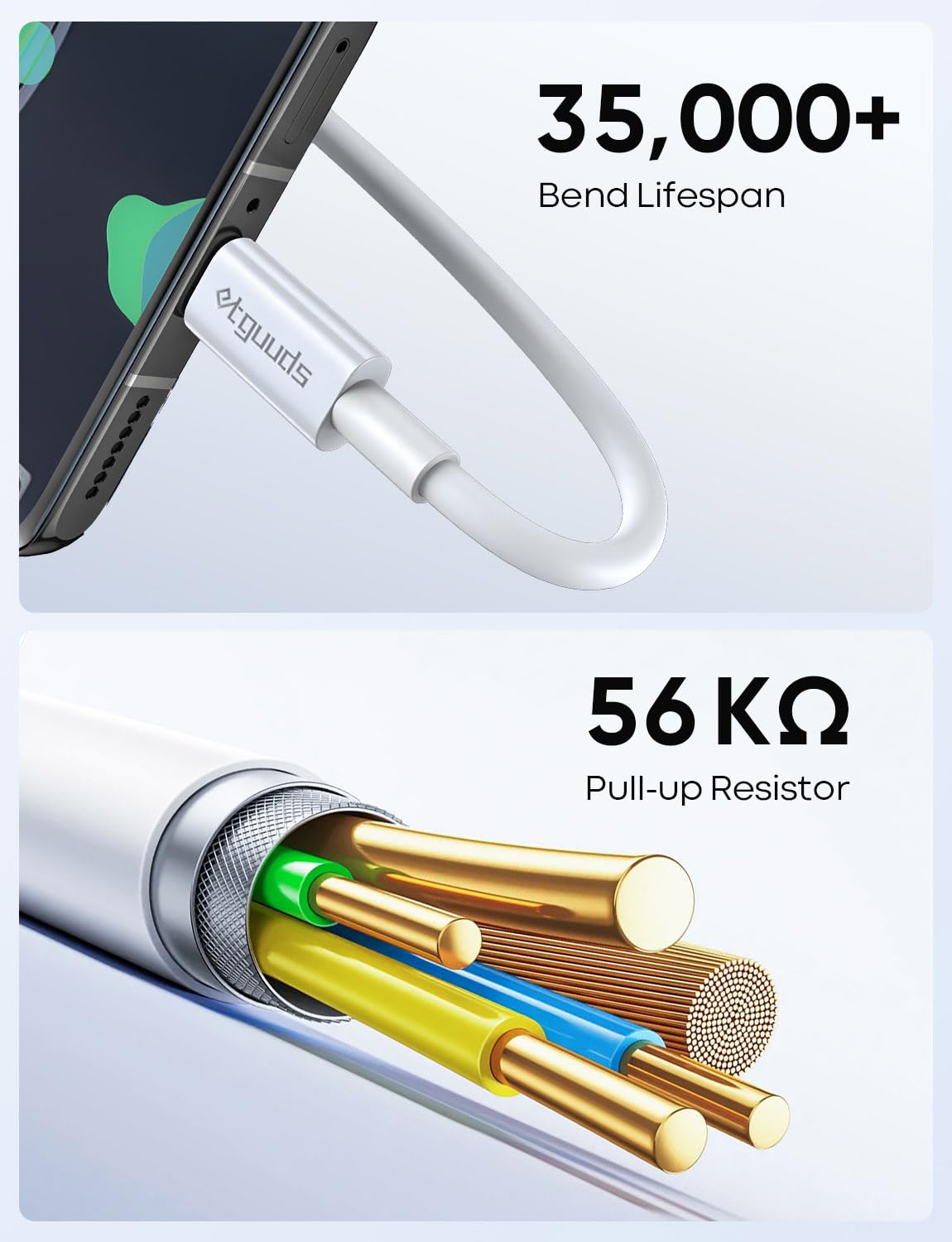 2x USB-C Auf USB-C Kabel Kurz (30cm) – 60W Schnellladekabel, 3A, Kompatibel Mit IPhone, Samsung Galaxy & Mehr