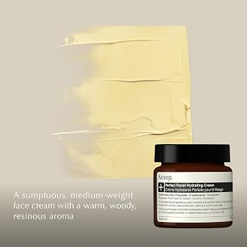 Aesop Perfect Facial Hydrating Cream | Vitamin C & E Face Moisturizer for Normal to Dry Skin | Nourishing Daily Face Cream with Matte Finish | 60mL / 2.0 oz