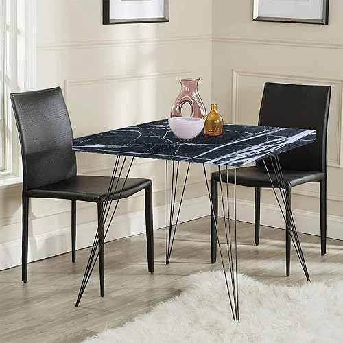 Miniatura 132 de Mantel cuadrado de mármol, patrón de granito natural con efectos de rastro de manchas nubladas, imagen de mármol, borde elástico, adecuado para Gris