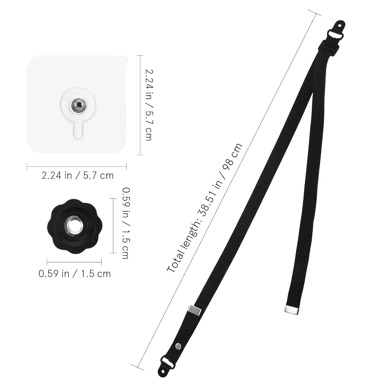 Furniture Anchors 10PCS Safety Belt Adjustable Anchor Straps Furniture Secure Wall Mount Anti Tip Lock for Dresser and Bookcase