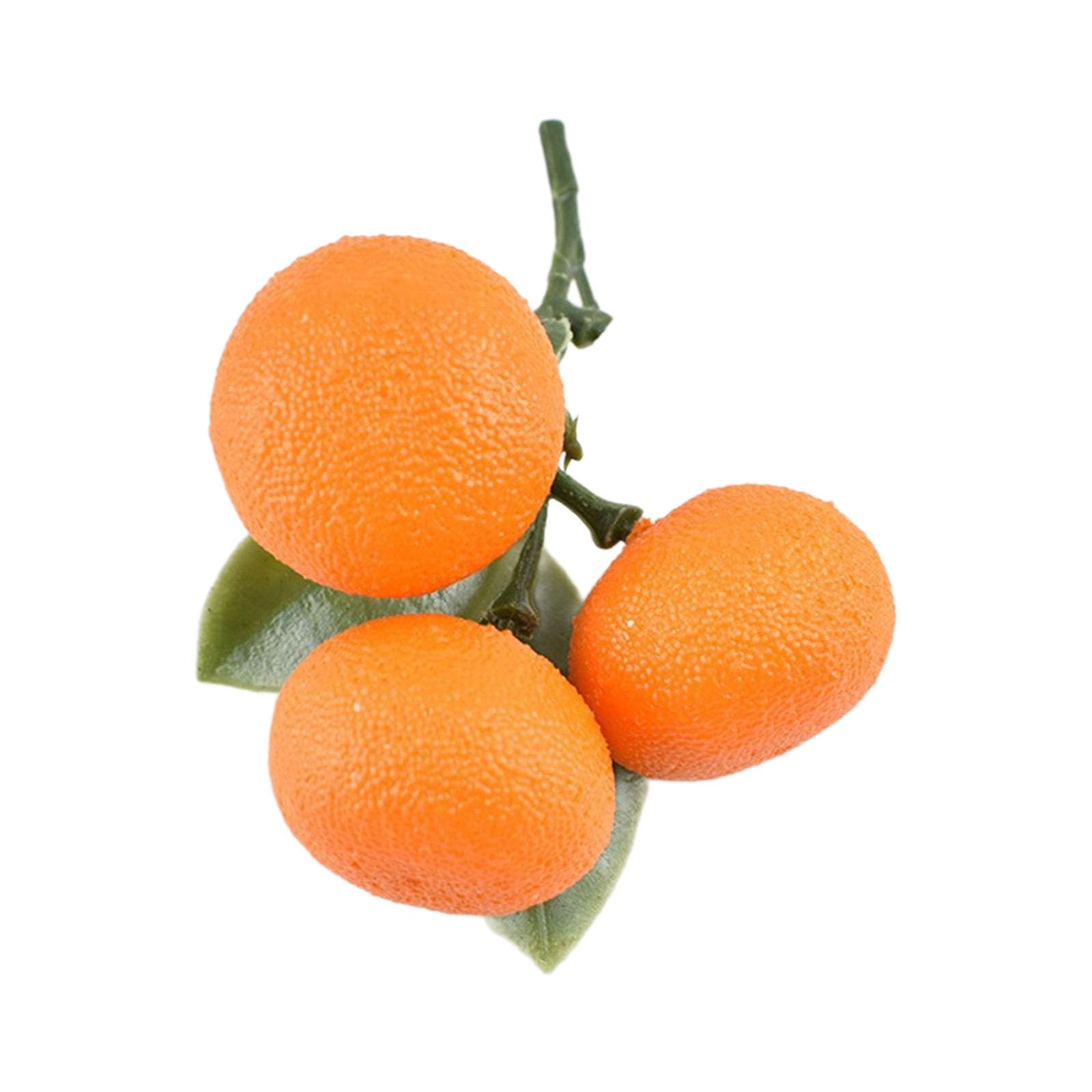 Hsioluted Artificial Tangerine Fruit Simulation Foams Tangerine Realistic Fruit for Kitchen Parties Decorations Photography Props Gift