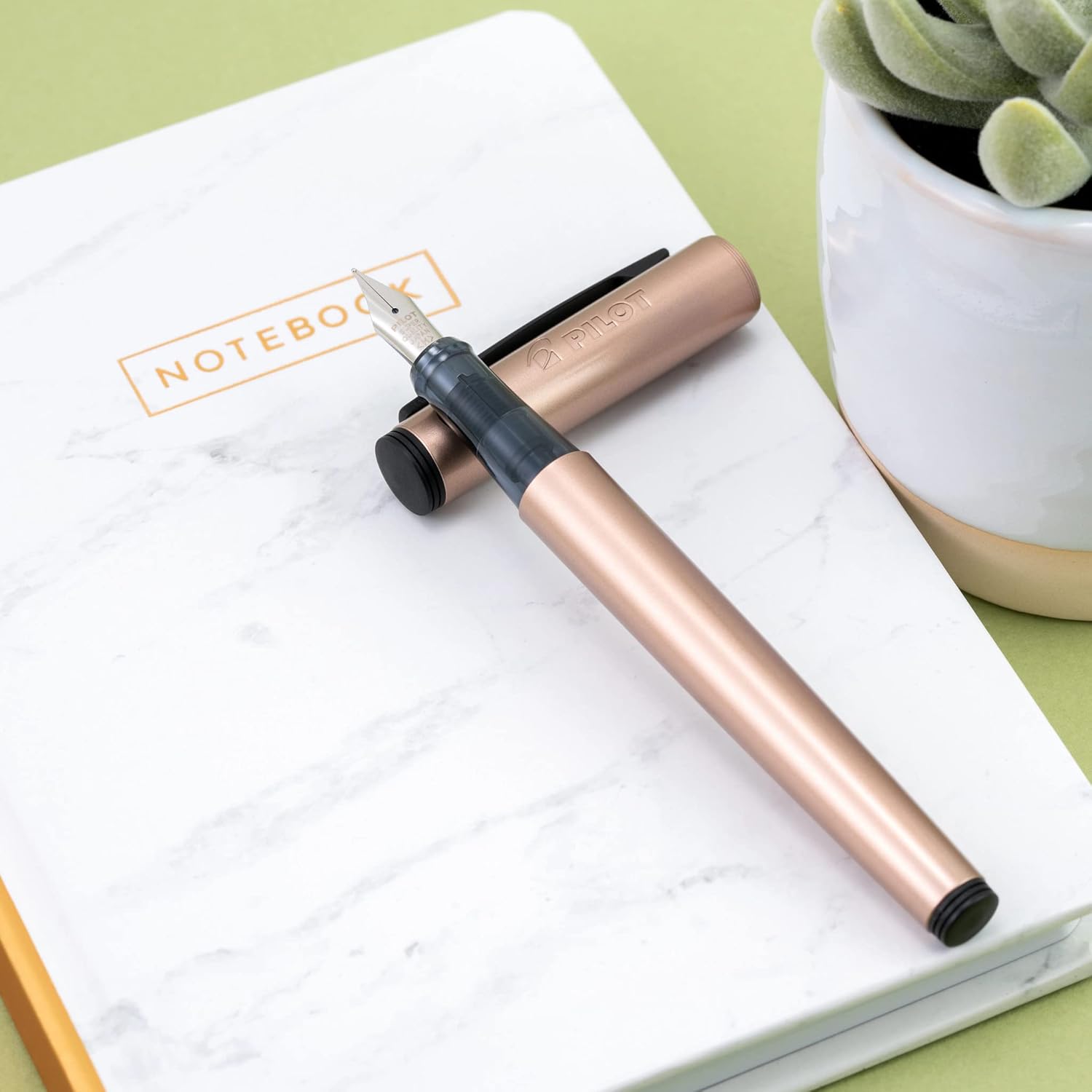 PILOT Explorer Lightweight Fountain Pen in Gift Box; Copper Barrel, Fine Nib (16931)