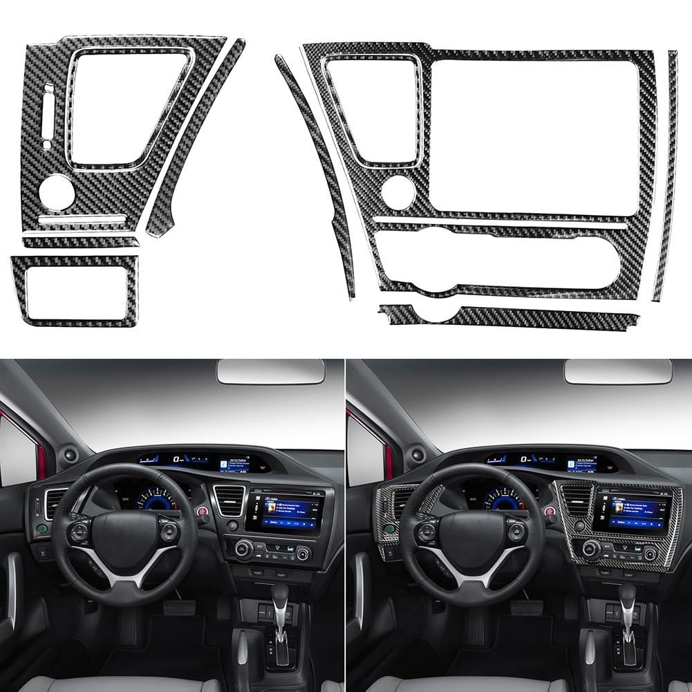 Kit pour déco pour fibre 10Pcs pour honda Civic 9 2013-2015 Kit