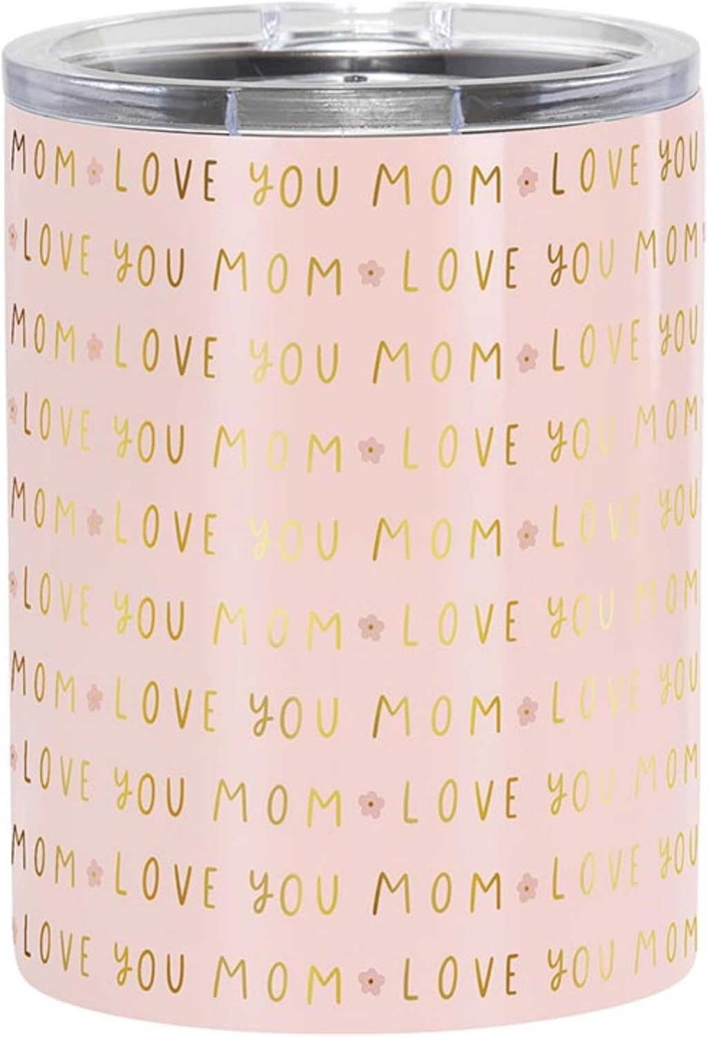 Slant Collections Celebration Stainless Steel Insulated Whiskey Tumbler Double Old Fashion Cocktail Cup with Slider Lid, 12-Ounce, Floral Pattern