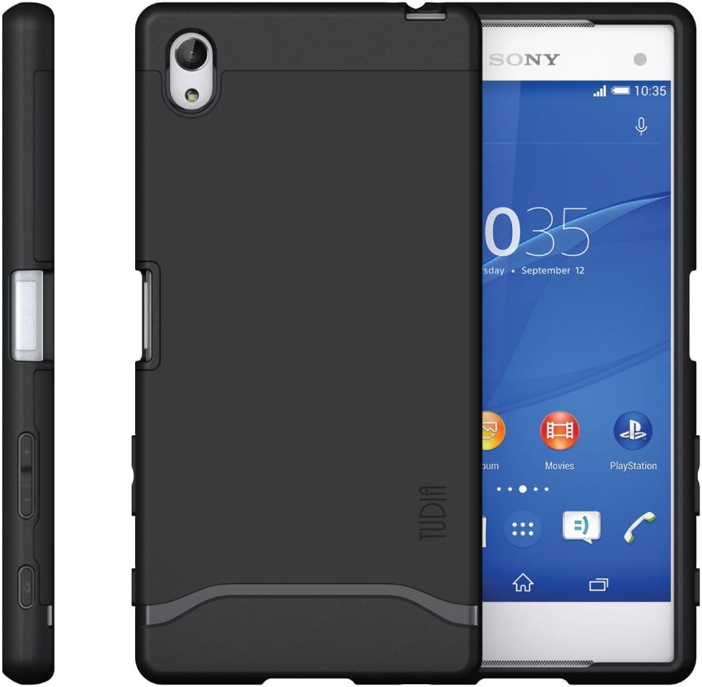 Xperia Z5 Premium Case, TUDIA Slim-Fit MERGE Dual Layer Protective Case for Sony Xperia Z5 Premium (Matte Black)