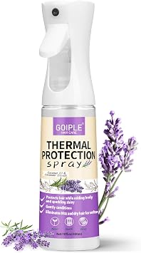 10 in 1 Heat Protectant Spray - Lavender Hair Heat Protectant Treatment Spray - Nourishing Formula Heat Protection for Damage Hair 10 fl oz