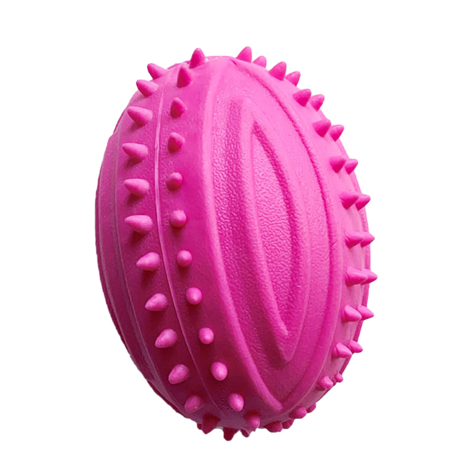 JOROBURO Pet Rugby Balls, Bite Resistant Teeth Grinding TPR Material Interactive Dog Chewing Toy, Anxiety Relief Durable Dog Rugby Ball Toy for Puppy Small Medium Large Dogs
