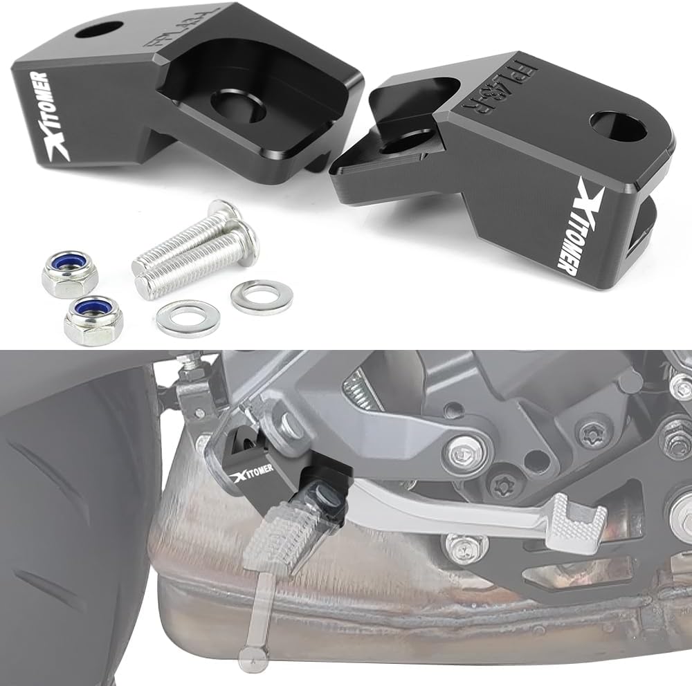 Xitomer Footpeg Lowering Bracket Compatible with MT-09 / SP 2021-2025 / XSR900 2022-2024 Rider Foot Peg Extension Bracket Kits1''Lowering Footpeg Mount