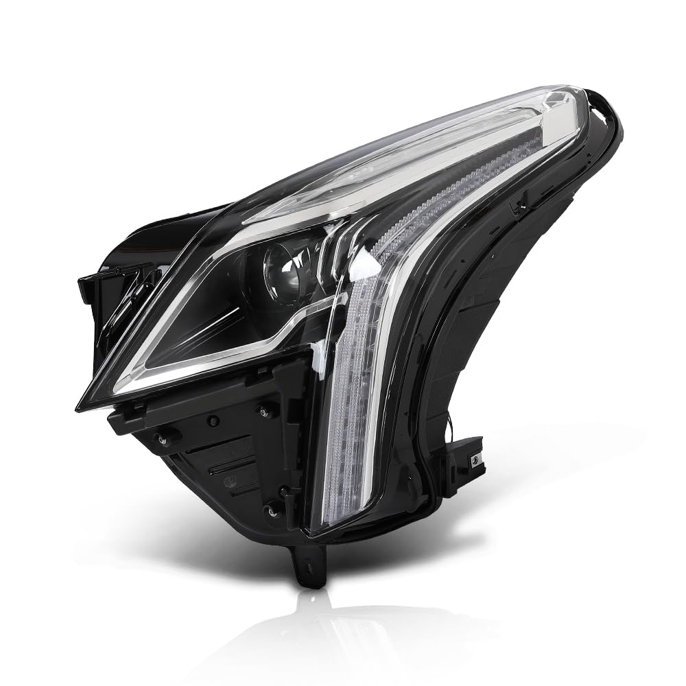 LED Headlights Assembly Front Headlamp Left Side Compatible with Cadillac XT5 2020-2023 84849607 Black