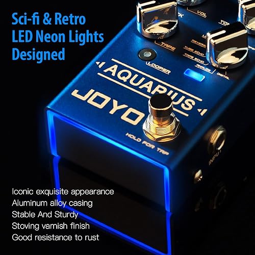 Miniatura 47 de JOYO Overdrive Pedals Serie R Pedal de doble canal limpio y salvaje efecto Overdrive para guitarra eléctrica (máximo R-05)