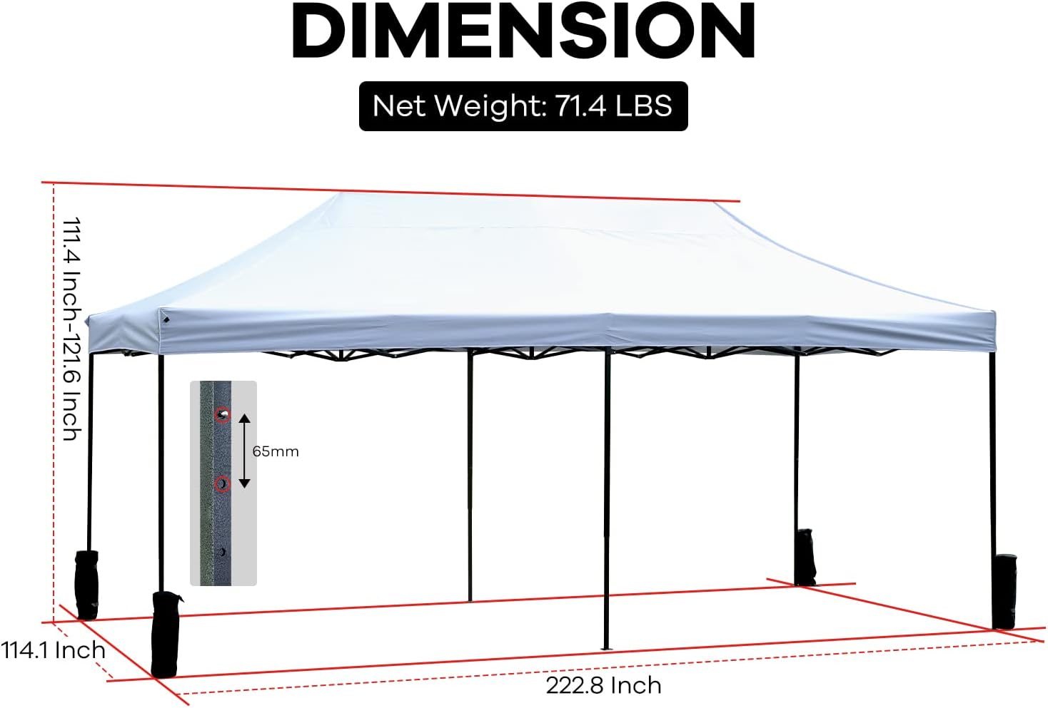 Buy Party Tent,10x20 Canopy Tent Pop Up 