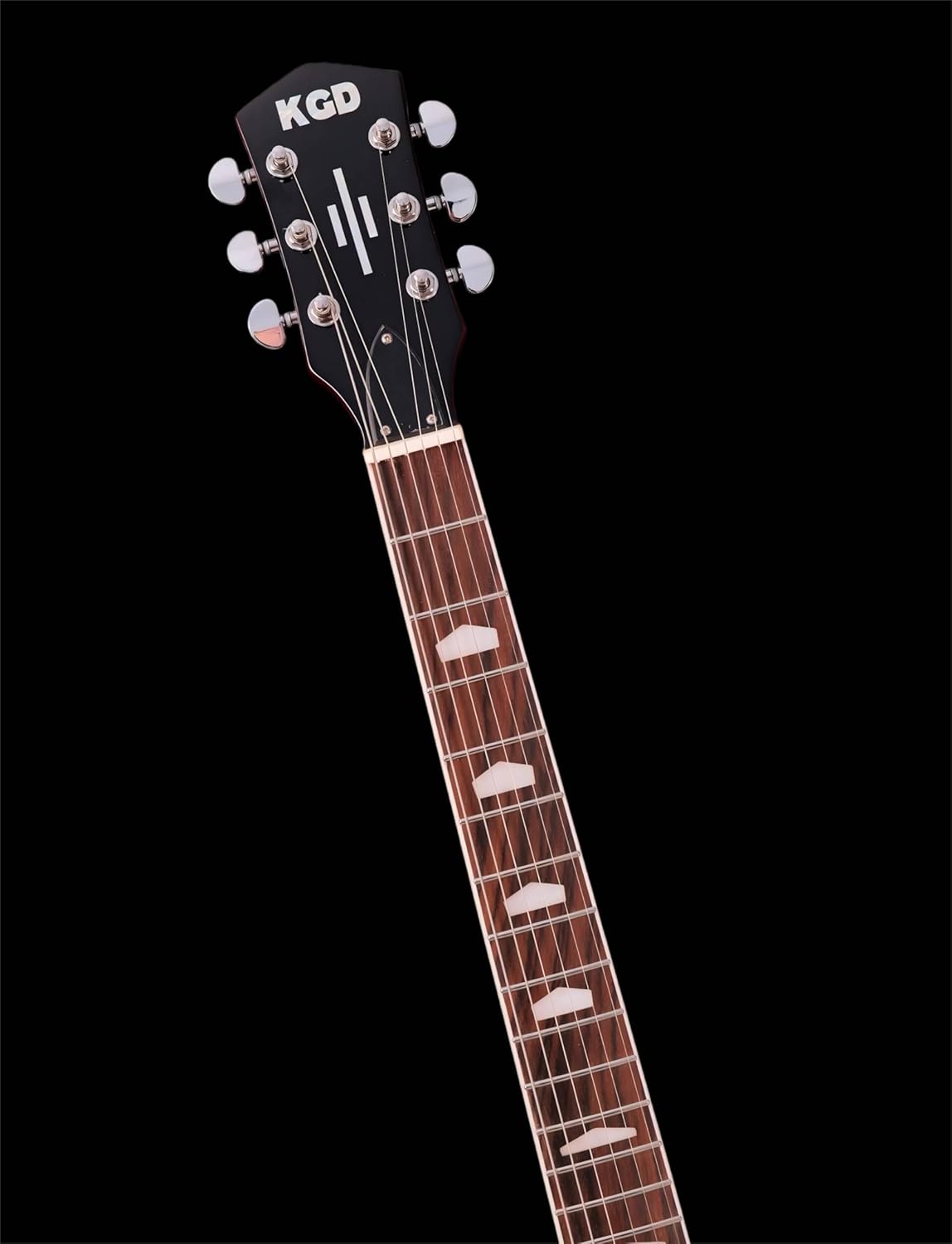 KGD Electric Guitar, Mahogany Body & Neck, 22 Fret Rosewood Fingerboard, 6-String Professional Fixed Bridge,Professional/Full Size/Electric Guitars for Adults (red)