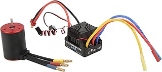 Motor RC Motor ESC Combo, 3650 3900KV Motor sem escovas 80A Regulador de velocidade RC à prova d'água RC Parte para 1/8 1/10 RC Carro