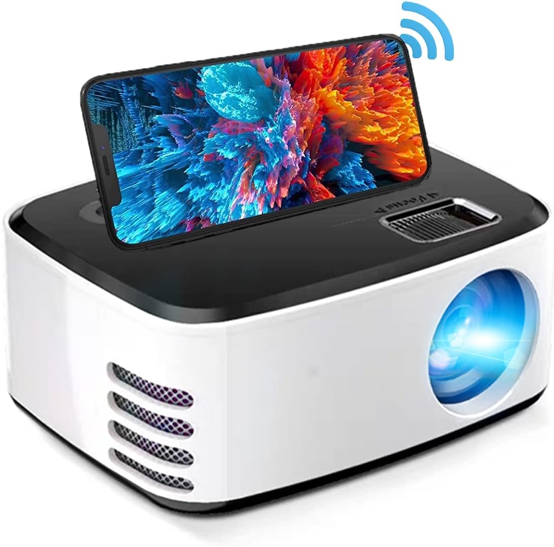 Projector with WiFi,1080P HD Projector,Mini Projector for Outdoor