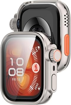 Huawei Watch Fit 4 ile Uyumlu 360  Tam Kasa ve Ekran Koruyucu    effaf Silikon TPU Kaplama, Darbe ve  izilme  nleyici, Ultra  nce Tam Koruma K l f Starlight
