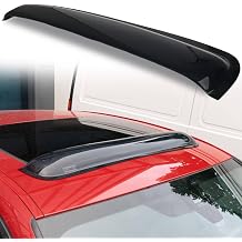 AUTOXBERT 38.5'' Universal Sunroof Wind Deflector Visor No-Drill Adhesive Tape Rain Guard Sun Shade Dark Smoke Tint Reduce Wind Noise