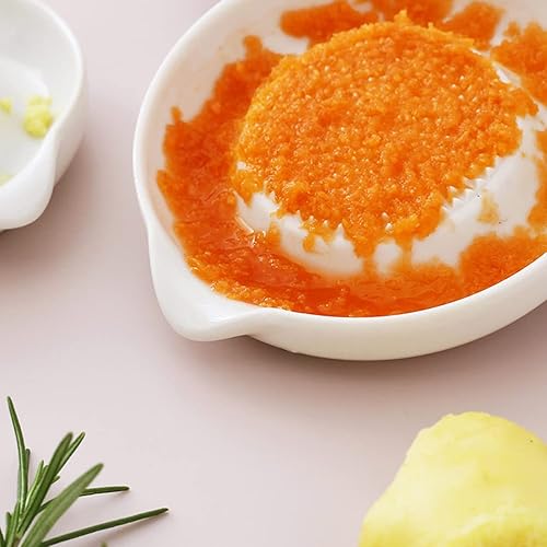 Miniatura 7 de Plato de rallador de porcelana, rallador de jengibre de cerámica multiusos blanco, herramienta de alimentación para bebé, jengibre, ajo, cebolla,