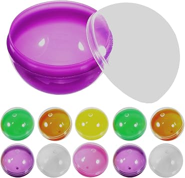 Vaguelly Fillable Balls Openable Storage Containers 50 Pcs Plastic Capsule Empty Balls for Candy Box Small Gift Packaging Wedding Party Favors DIY Display and Storage 1.77 in