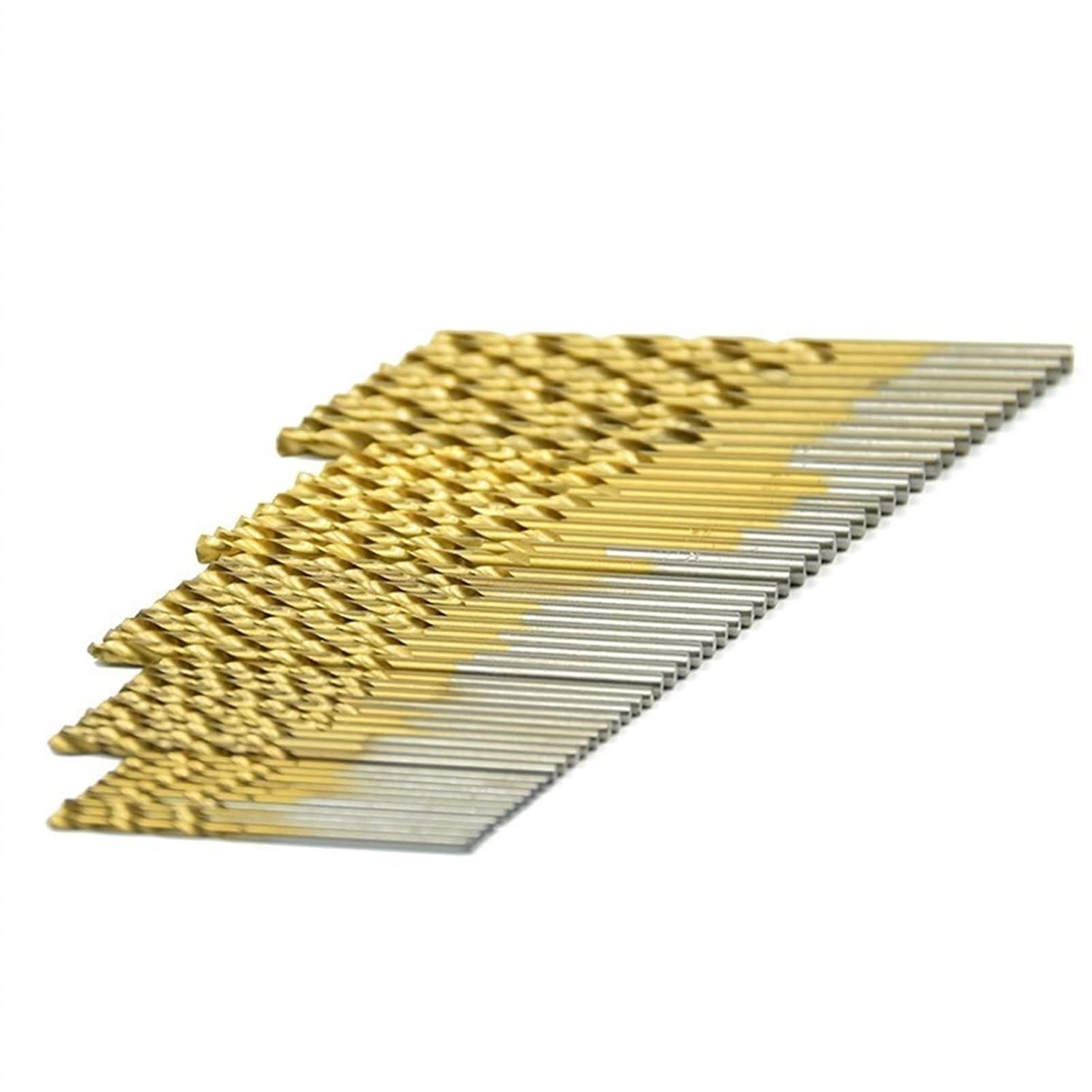 Twist Drill Bit Set Coated 1.0mm-4.0mm Drill Bit Set High Steel Power Drilling Tools for Woodworking 50Pcs (Color : 50pcs(1.0-3.0))