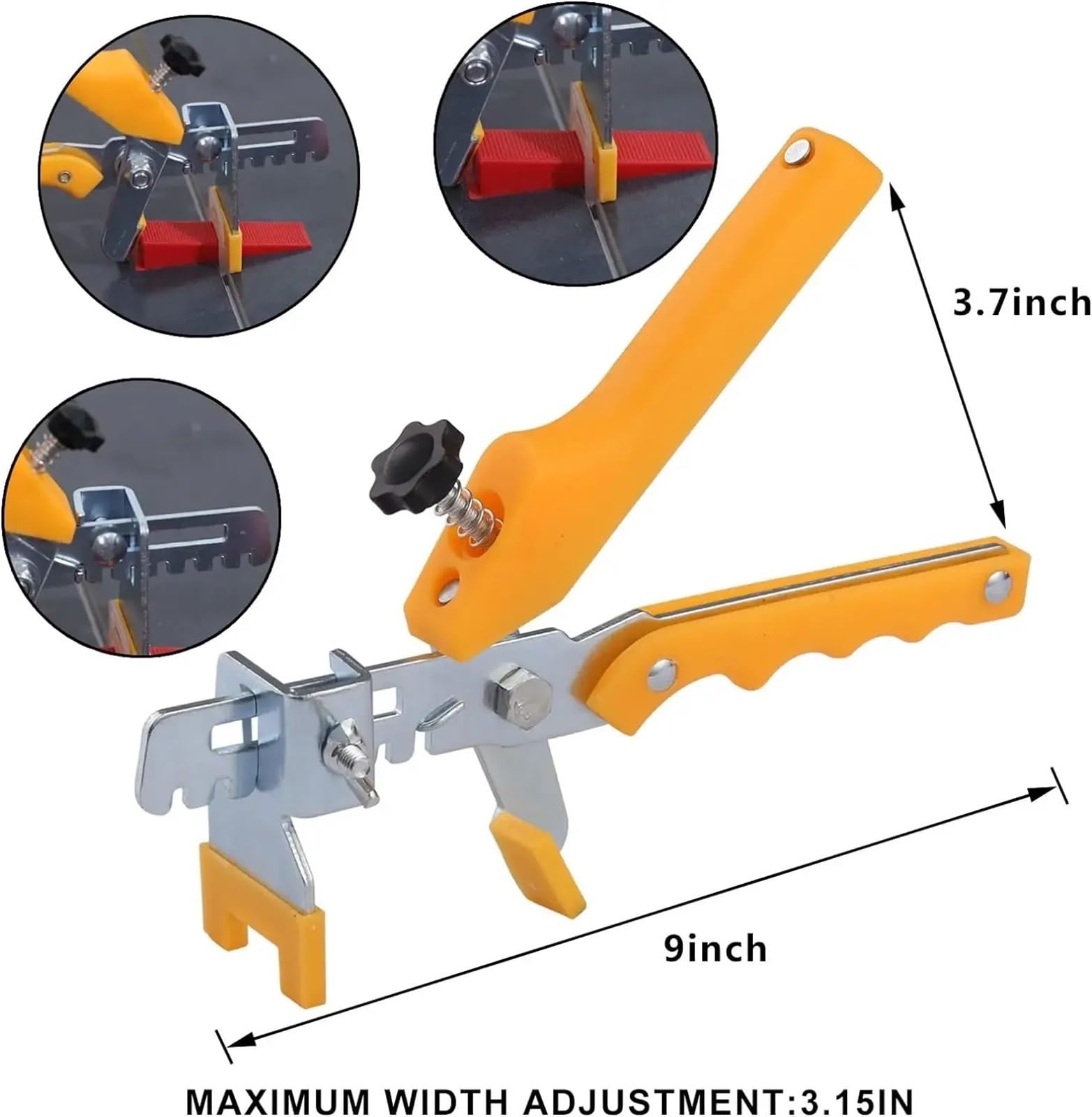 Sistema de nivelación baldosas cerámica, clips, apilador cuñas, kit espaciador for la colocación en paredes y pisos, herramientas construcción Para Paredes De Pisos(Red Kit05,1.0mm)