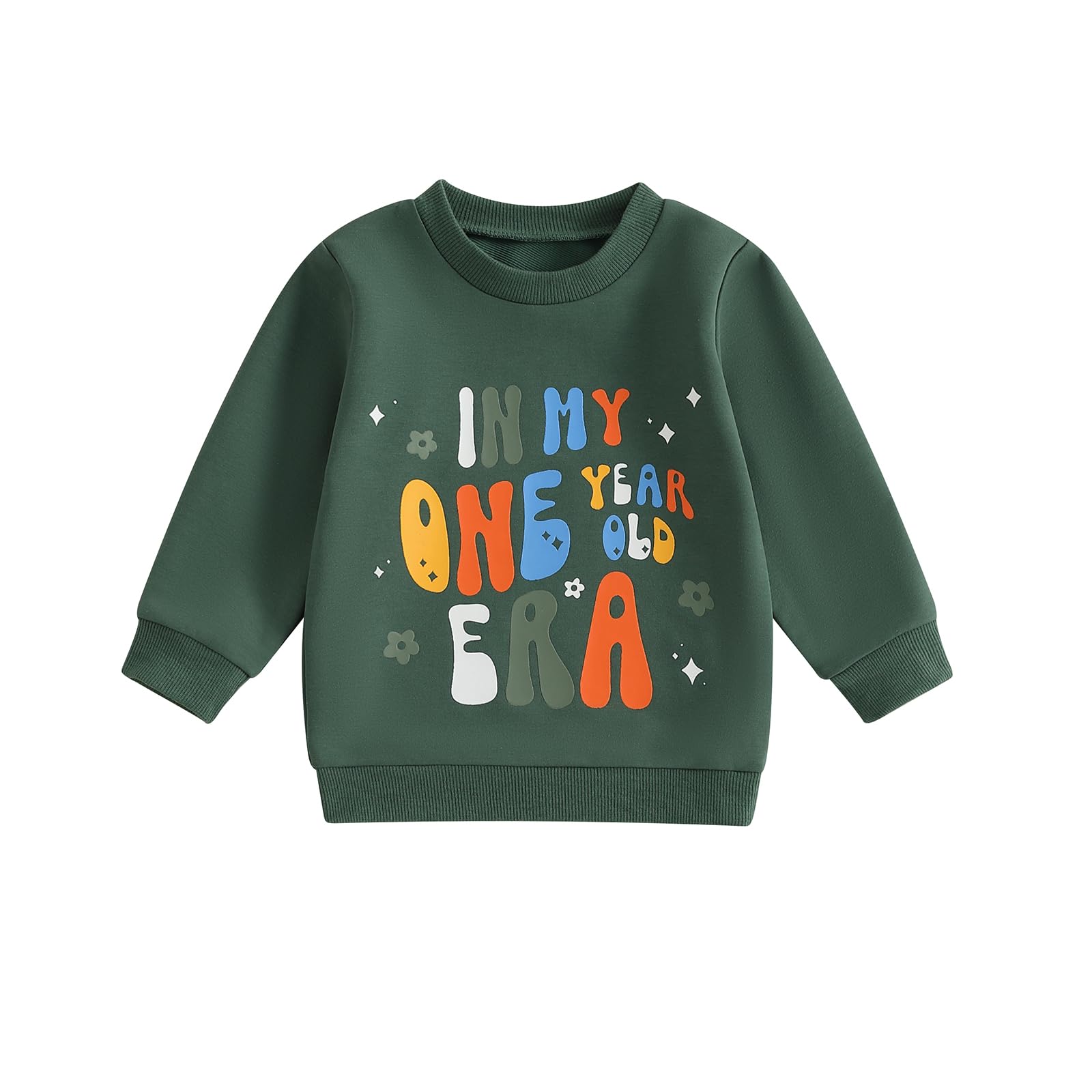 DomisolaBaby Girl First Birthday Outfit in My One Year Old Era Sweatshirt Fall Long Sleeve Shirt 1st Birthday Girl Clothes