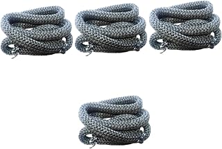 Yardwe 4pcs Wood Stove Replacement Gasket Window Seal Stove Parts Window Heater Wood Burning Stove Gasket Fireplace Rope Gasket Wood Burning Stove Door Seal Wood Burning Stove Door Gasket