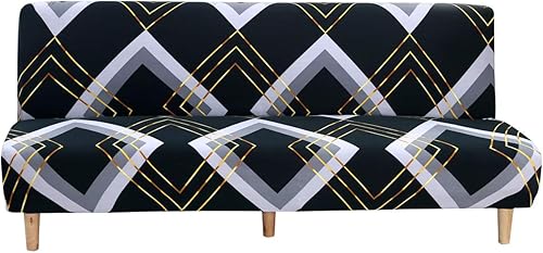 Vista 27 de MIFXIN Funda de sofá sin brazos, funda elástica de elastano lavable, plegable, sin reposabrazos, protector de muebles para sofá sin reposabrazos