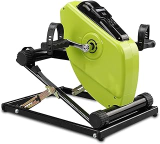 ADASTE Folding Treadmills Electric Pedal Exerciser Peddler for Leg Arm and Knee Recovery Exercise with LCD Monitor and Remote Control, Exercise Bike and Pedal Exerciser