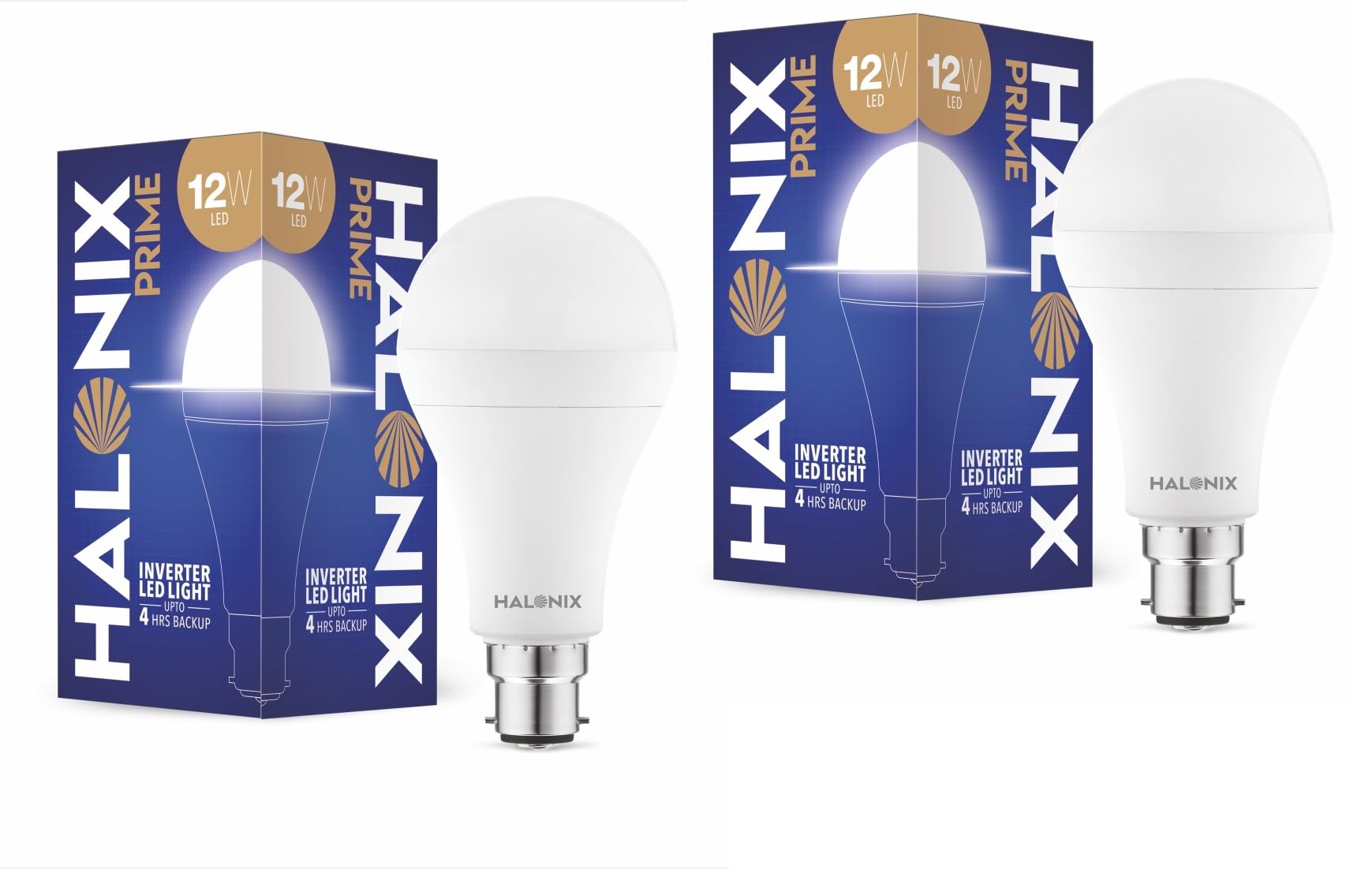 Halonix 12W B22D Emergency Inverter LED Bulb| Cool Day Light (6500K) | Energy Efficient | 4 Hour Battery Backup | Li-on Battery | Pack of 2-image-20