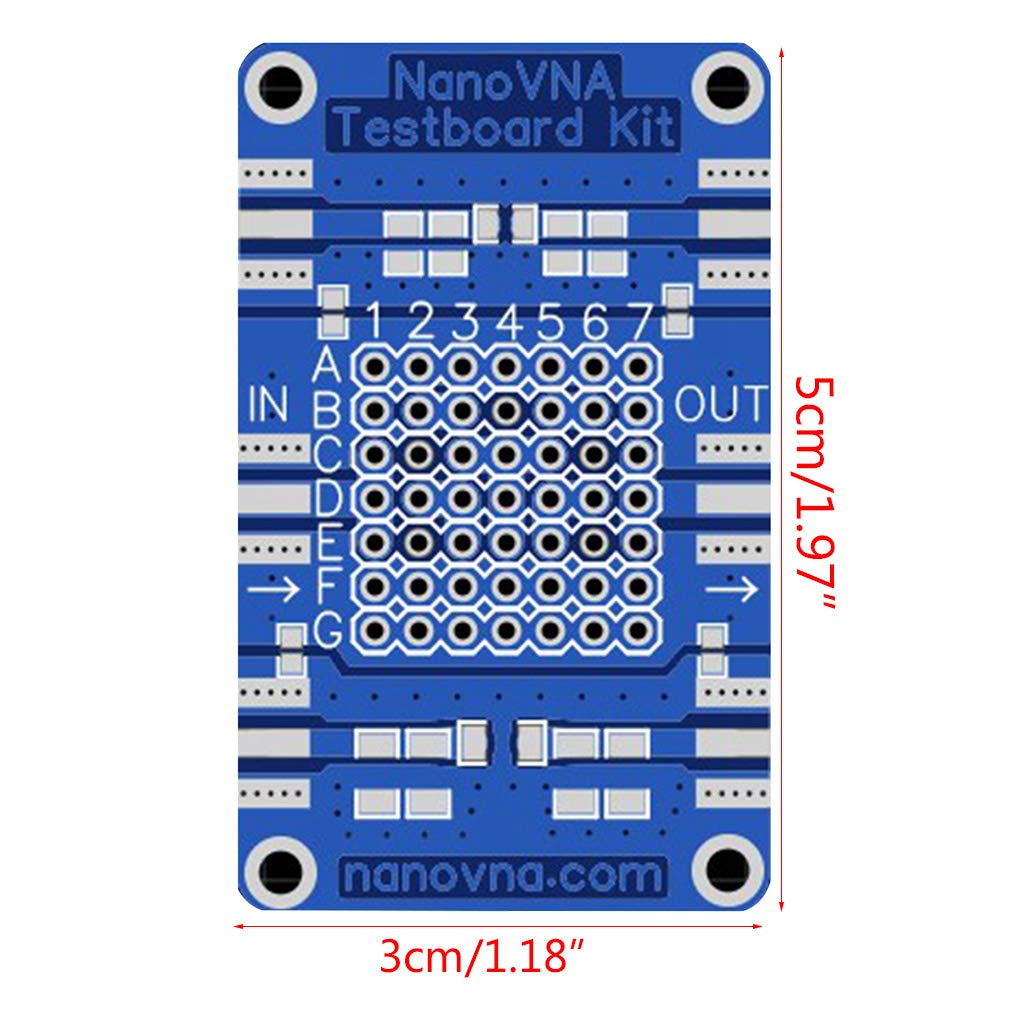 HLLR Power Strips NanoVNA Testboard Kit Analizador de vectores Tablero de Prueba Web VNA RF Demo Set Tool