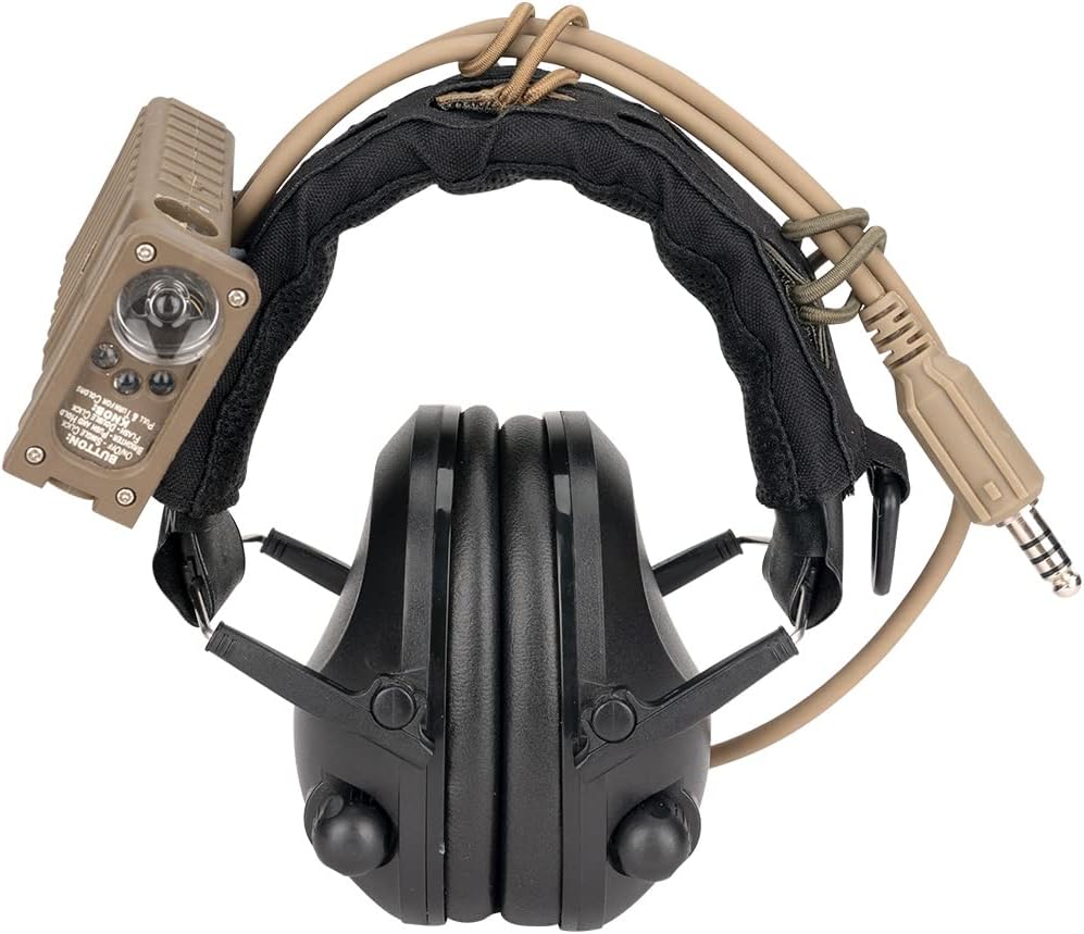 IDOGEAR Tactical Headset Cover Modular Advanced Earmuff Headband Protection Cover for All General Earmuffs
