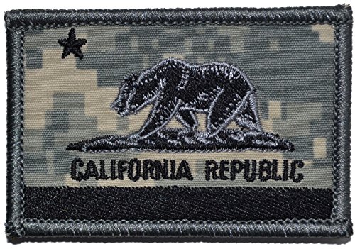 Flag of California State Bear Flag 2x3 Morale Patch (ACU)